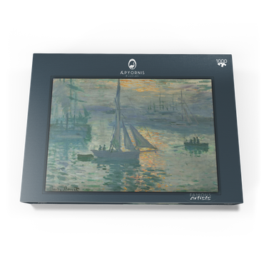 Darstellung des Puzzle Motivs Sunrise (1873) by Claude Monet 1000 Puzzle Schachtel Ansicht3
