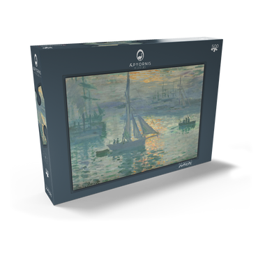 Darstellung des Puzzle Motivs Sunrise (1873) by Claude Monet 500 Puzzle Schachtel Ansicht2