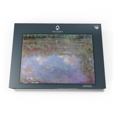 Darstellung des Puzzle Motivs Claude Monet's The Water Lily Pond (Clouds) (1903) 1000 Puzzle Schachtel Ansicht3