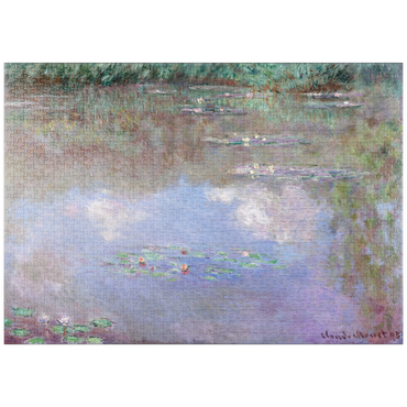 Darstellung des Puzzle Motivs puzzleplate Claude Monet's The Water Lily Pond (Clouds) (1903) 1000 Puzzle