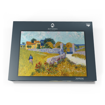 Darstellung des Puzzle Motivs Farmhouse in Provence (1888) by Vincent van Gogh 1000 Puzzle Schachtel Ansicht3