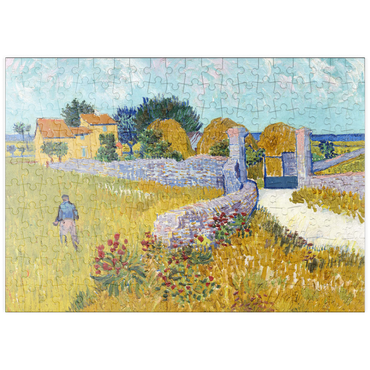 Darstellung des Puzzle Motivs puzzleplate Farmhouse in Provence (1888) by Vincent van Gogh 200 Puzzle