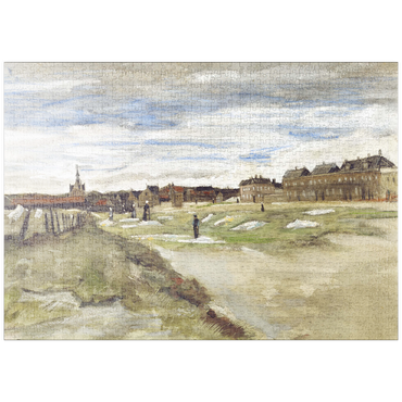 Darstellung des Puzzle Motivs puzzleplate Bleaching Ground at Scheveningen (1882) by Vincent van Gogh 1000 Puzzle