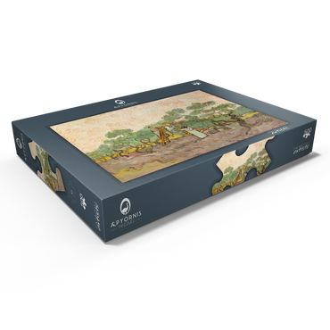 Darstellung des Puzzle Motivs Women Picking Olives (1889) by Vincent van Gogh 500 Puzzle Schachtel Ansicht1
