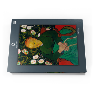 Darstellung des Puzzle Motivs The Berceuse, Woman Rocking a Cradle (1889) by Vincent van Gogh 500 Puzzle Schachtel Ansicht3