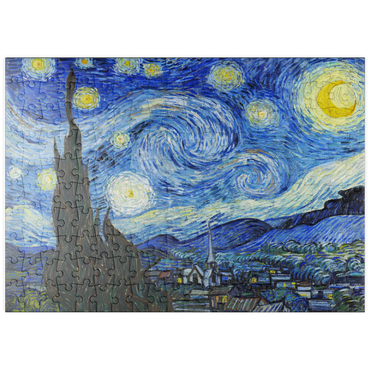 Darstellung des Puzzle Motivs puzzleplate The Starry Night (1889) by Vincent van Gogh 200 Puzzle