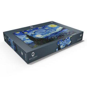 Darstellung des Puzzle Motivs The Starry Night (1889) by Vincent van Gogh 500 Puzzle Schachtel Ansicht1