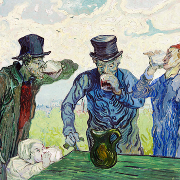 Darstellung des Puzzle Motivs The Drinkers (1890) by Vincent van Gogh 1000 Puzzle 3D Modell