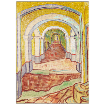 Darstellung des Puzzle Motivs puzzleplate Corridor in the Asylum (1889) by Vincent van Gogh 500 Puzzle