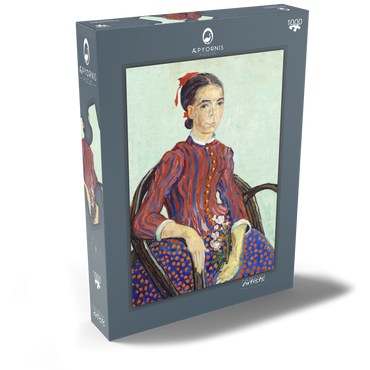 Darstellung des Puzzle Motivs La Mousmé (1888) by Vincent van Gogh 1000 Puzzle Schachtel Ansicht2