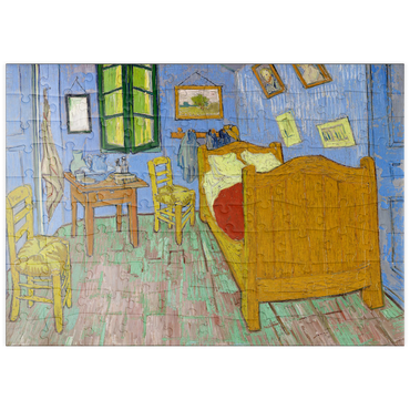 Darstellung des Puzzle Motivs puzzleplate The Bedroom (1889) by Vincent van Gogh 100 Puzzle