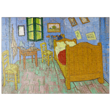 Darstellung des Puzzle Motivs puzzleplate The Bedroom (1889) by Vincent van Gogh 200 Puzzle