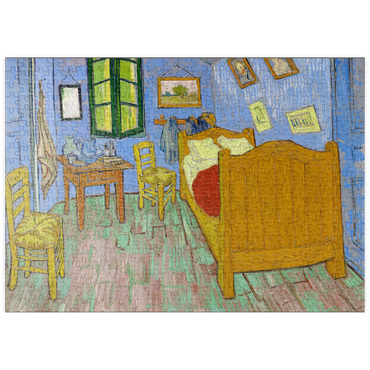Darstellung des Puzzle Motivs puzzleplate The Bedroom (1889) by Vincent van Gogh 500 Puzzle