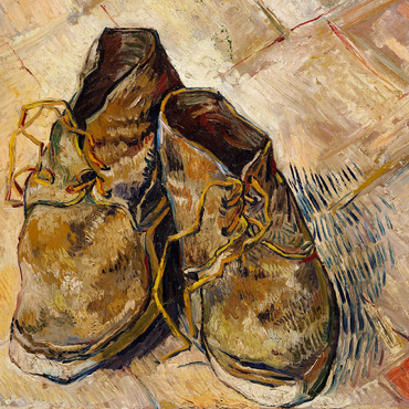Darstellung des Puzzle Motivs Shoes (1888) by Vincent van Gogh 200 Puzzle 3D Modell