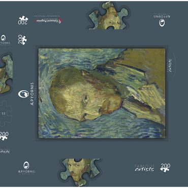 Darstellung des Puzzle Motivs Vincent van Gogh's Self-Portrait (1889) 200 Puzzle Schachtel 3D Modell