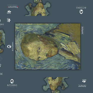 Darstellung des Puzzle Motivs Vincent van Gogh's Self-Portrait (1889) 500 Puzzle Schachtel 3D Modell