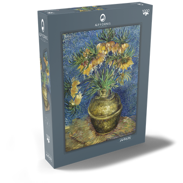 Darstellung des Puzzle Motivs Vincent van Gogh's Imperial Fritillaries in a Copper Vase (1887) 1000 Puzzle Schachtel Ansicht2