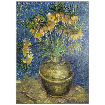 Darstellung des Puzzle Motivs puzzleplate Vincent van Gogh's Imperial Fritillaries in a Copper Vase (1887) 100 Puzzle