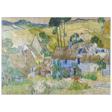 Darstellung des Puzzle Motivs puzzleplate Vincent van Gogh's Farms near Auvers (1890) 200 Puzzle
