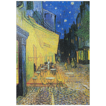 Darstellung des Puzzle Motivs puzzleplate Vincent van Gogh's Café Terrace at Night (1888) 1000 Puzzle