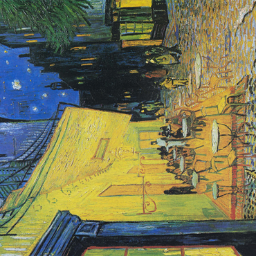 Darstellung des Puzzle Motivs Vincent van Gogh's Café Terrace at Night (1888) 1000 Puzzle 3D Modell