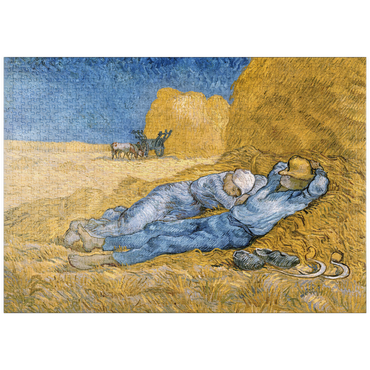 Darstellung des Puzzle Motivs puzzleplate Vincent van Gogh's The Siesta (1890) 1000 Puzzle