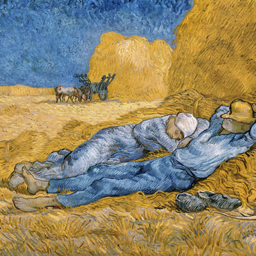 Darstellung des Puzzle Motivs Vincent van Gogh's The Siesta (1890) 1000 Puzzle 3D Modell