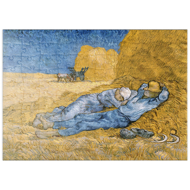 Darstellung des Puzzle Motivs puzzleplate Vincent van Gogh's The Siesta (1890) 100 Puzzle