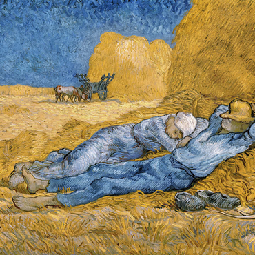 Darstellung des Puzzle Motivs Vincent van Gogh's The Siesta (1890) 200 Puzzle 3D Modell