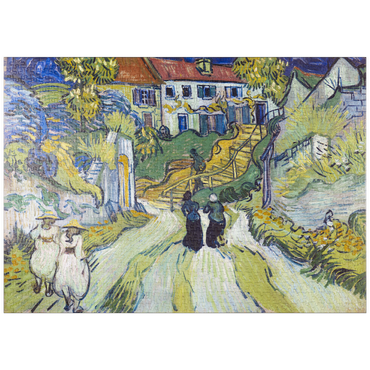 Darstellung des Puzzle Motivs puzzleplate Vincent van Gogh's Stairway at Auvers (1890) 1000 Puzzle