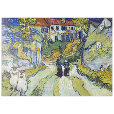 Darstellung des Puzzle Motivs puzzleplate Vincent van Gogh's Stairway at Auvers (1890) 100 Puzzle