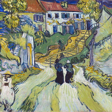 Darstellung des Puzzle Motivs Vincent van Gogh's Stairway at Auvers (1890) 100 Puzzle 3D Modell