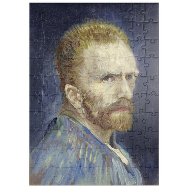 Darstellung des Puzzle Motivs puzzleplate Vincent van Gogh's Self-Portrait (1887) 100 Puzzle