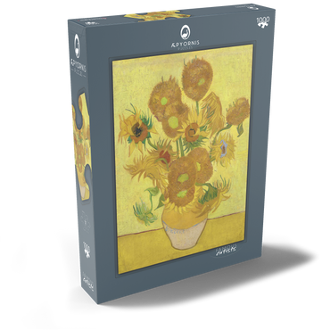 Darstellung des Puzzle Motivs Vincent van Gogh's Sunflowers (1888) 1000 Puzzle Schachtel Ansicht2