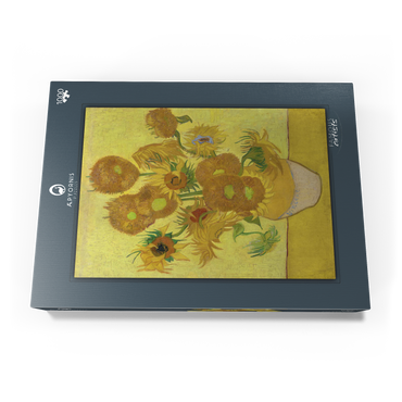 Darstellung des Puzzle Motivs Vincent van Gogh's Sunflowers (1888) 1000 Puzzle Schachtel Ansicht3