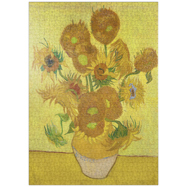 Darstellung des Puzzle Motivs puzzleplate Vincent van Gogh's Sunflowers (1888) 1000 Puzzle