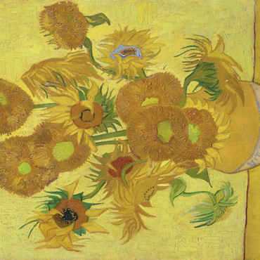 Darstellung des Puzzle Motivs Vincent van Gogh's Sunflowers (1888) 1000 Puzzle 3D Modell