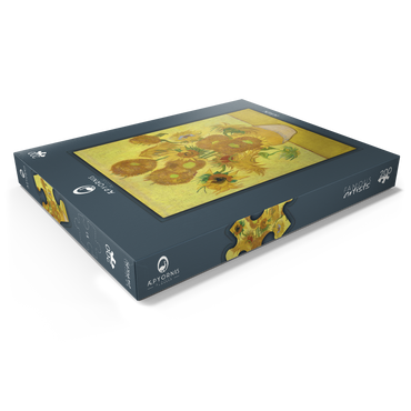 Darstellung des Puzzle Motivs Vincent van Gogh's Sunflowers (1888) 200 Puzzle Schachtel Ansicht1