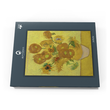 Darstellung des Puzzle Motivs Vincent van Gogh's Sunflowers (1888) 200 Puzzle Schachtel Ansicht3