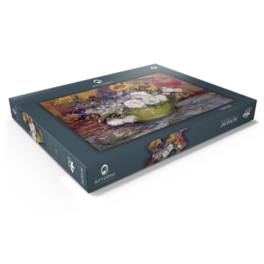 Darstellung des Puzzle Motivs Vincent van Gogh's Bowl With Sunflowers Roses And Other Flowers (1886) 100 Puzzle Schachtel Ansicht1
