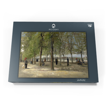 Darstellung des Puzzle Motivs Vincent van Gogh's Terrace in the Luxembourg Gardens (1886) 1000 Puzzle Schachtel Ansicht3