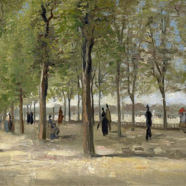 Darstellung des Puzzle Motivs Vincent van Gogh's Terrace in the Luxembourg Gardens (1886) 1000 Puzzle 3D Modell