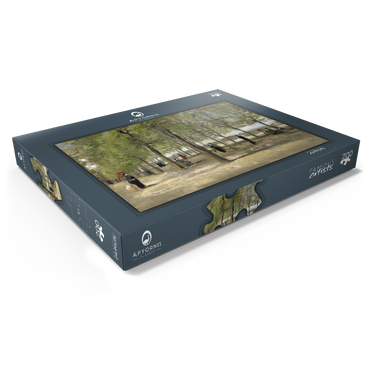 Darstellung des Puzzle Motivs Vincent van Gogh's Terrace in the Luxembourg Gardens (1886) 200 Puzzle Schachtel Ansicht1