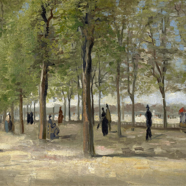 Darstellung des Puzzle Motivs Vincent van Gogh's Terrace in the Luxembourg Gardens (1886) 200 Puzzle 3D Modell