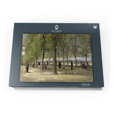 Darstellung des Puzzle Motivs Vincent van Gogh's Terrace in the Luxembourg Gardens (1886) 500 Puzzle Schachtel Ansicht3