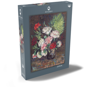 Darstellung des Puzzle Motivs Vincent van Gogh's Vase with Carnations (1886) 1000 Puzzle Schachtel Ansicht2