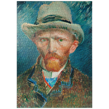 Darstellung des Puzzle Motivs puzzleplate Self-portrait (1887) by Vincent van Gogh 1000 Puzzle