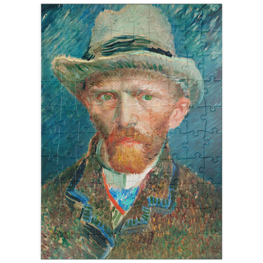 Darstellung des Puzzle Motivs puzzleplate Self-portrait (1887) by Vincent van Gogh 100 Puzzle