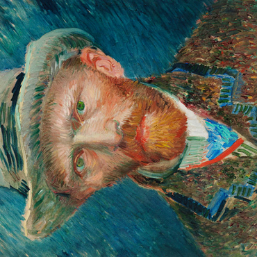 Darstellung des Puzzle Motivs Self-portrait (1887) by Vincent van Gogh 100 Puzzle 3D Modell