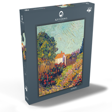 Darstellung des Puzzle Motivs Landscape (1925–1928) by Vincent van Gogh 100 Puzzle Schachtel Ansicht2